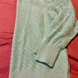 Style & Co. Light Green Textured Sweater
